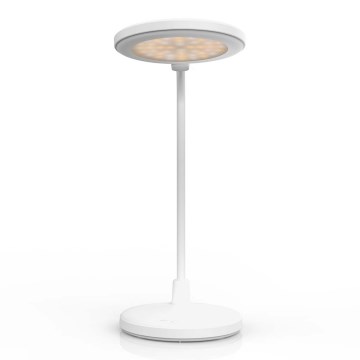 Lampe LED tactile rechargeable dimmable avec miroir LED/6W/1200 mAh 3000/4000/5700K IRC 90 blanche