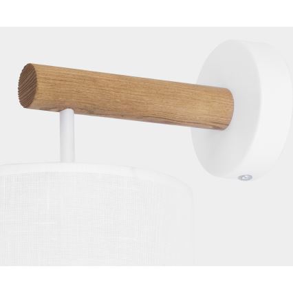 Lampe murale DEVA 1xE27/60W/230V blanche/bois