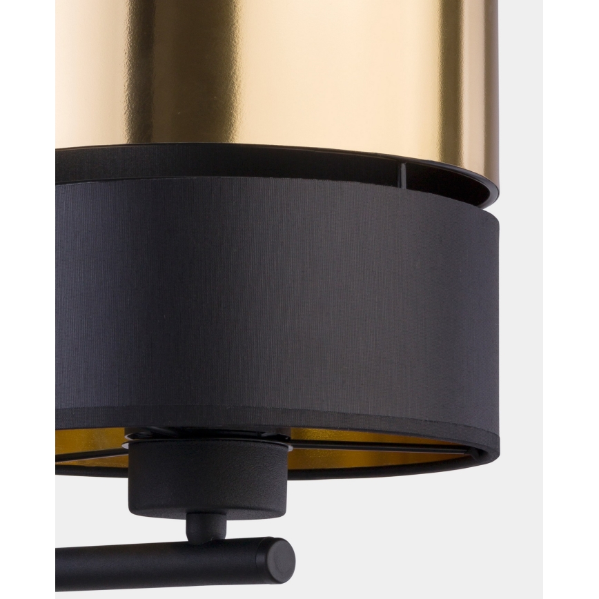 Lampe murale HILTON 1xE27/15W/230V laiton/noire