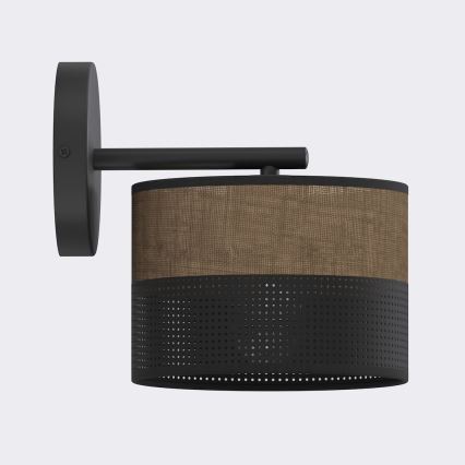 Lampe murale KARBON 1xE27/15W/230V noir/marron