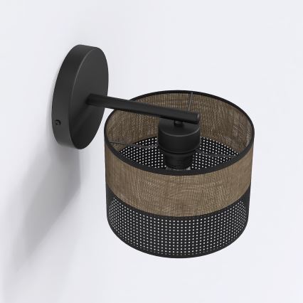 Lampe murale KARBON 1xE27/15W/230V noir/marron