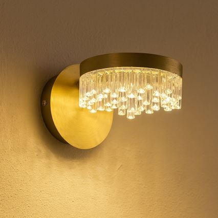 Lampe murale LED/4W/230V dorée