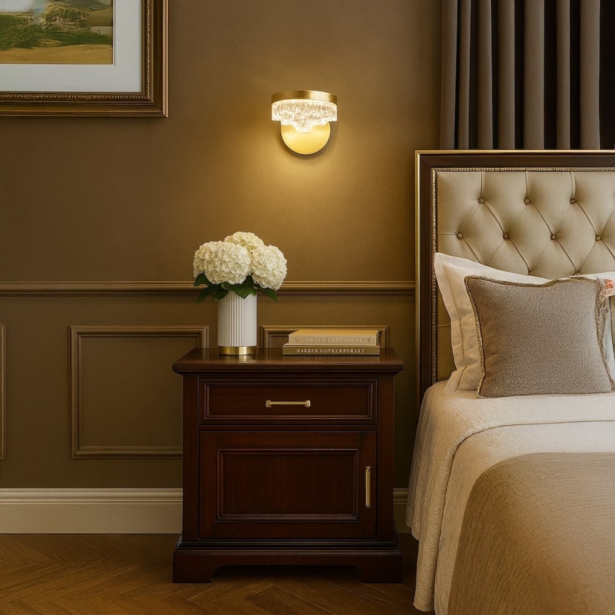 Lampe murale LED/4W/230V dorée