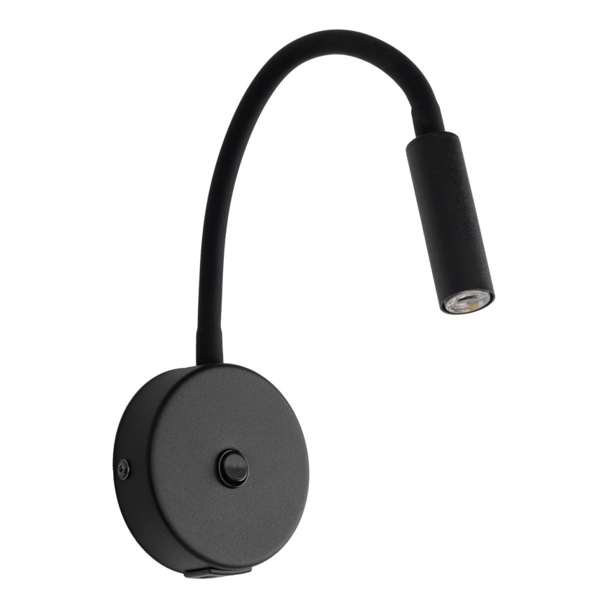 Lampe murale LED avec USB port LAGOS 1xG9/3W/5V 4000K noir