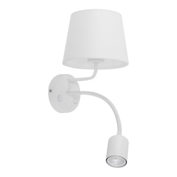 Lampe murale MAJA 1xE27/15W/230V + 1xGU10/10W/230V blanche