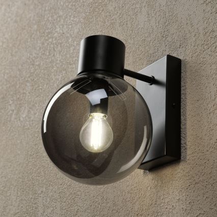 Lampe murale SFERIO 1xE14/5W/230V noir/noir fumé