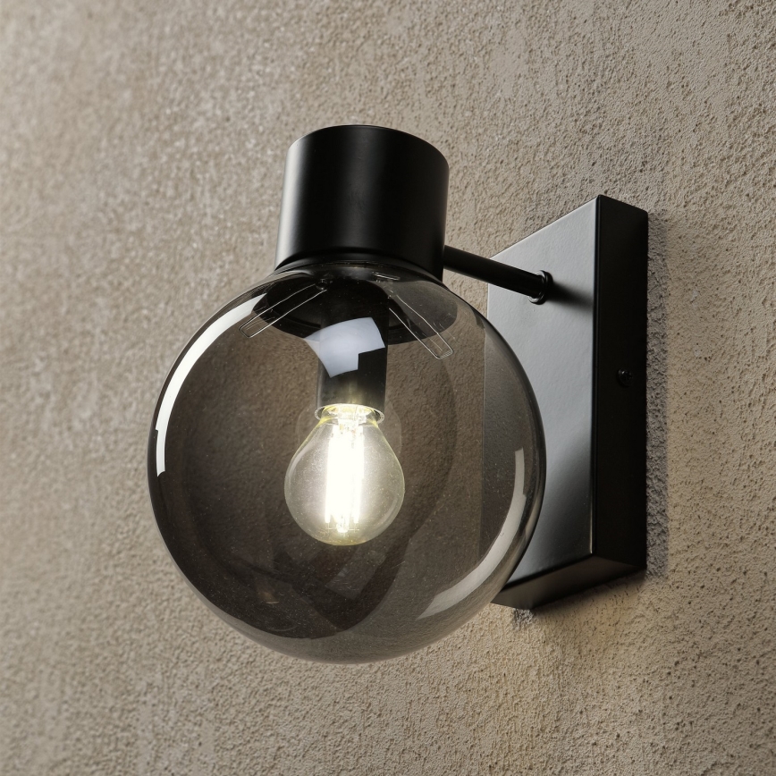 Lampe murale SFERIO 1xE14/5W/230V noir/noir fumé