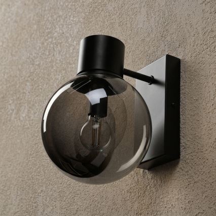 Lampe murale SFERIO 1xE14/5W/230V noir/noir fumé