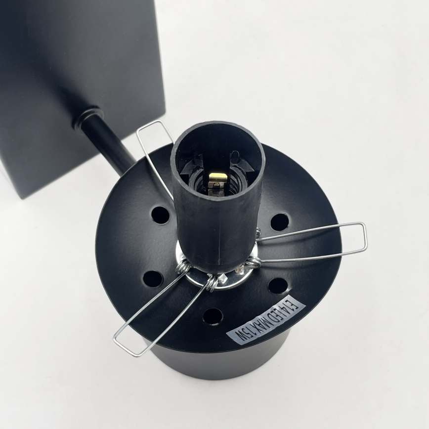 Lampe murale SFERIO 1xE14/5W/230V noir/noir fumé