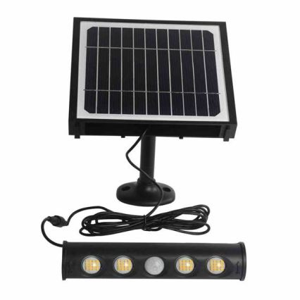 Lampe murale solaire avec détecteur de mouvement et de crépuscule LED/8W/3,7V 4000 mAh 4000K IP65