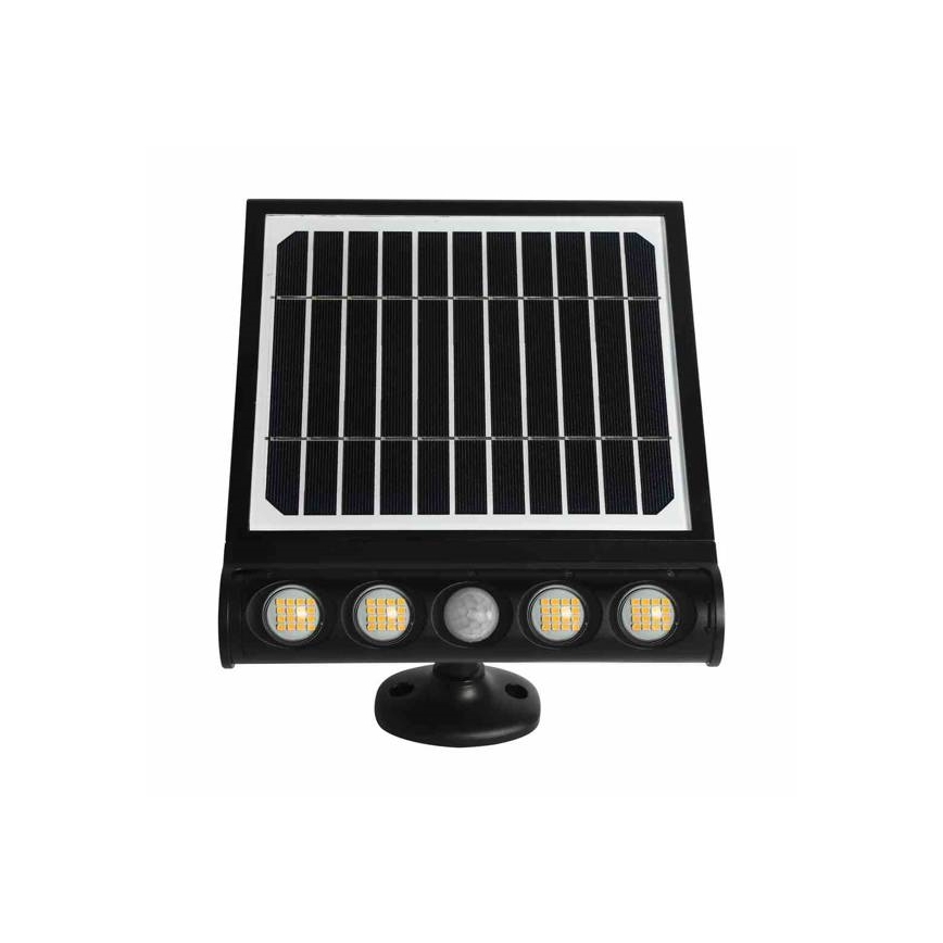 Lampe murale solaire avec détecteur de mouvement et de crépuscule LED/8W/3,7V 4000 mAh 4000K IP65