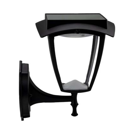 Lampe murale solaire LED/2W/3,7V 3000/6000K IP65 2200 mAh noire