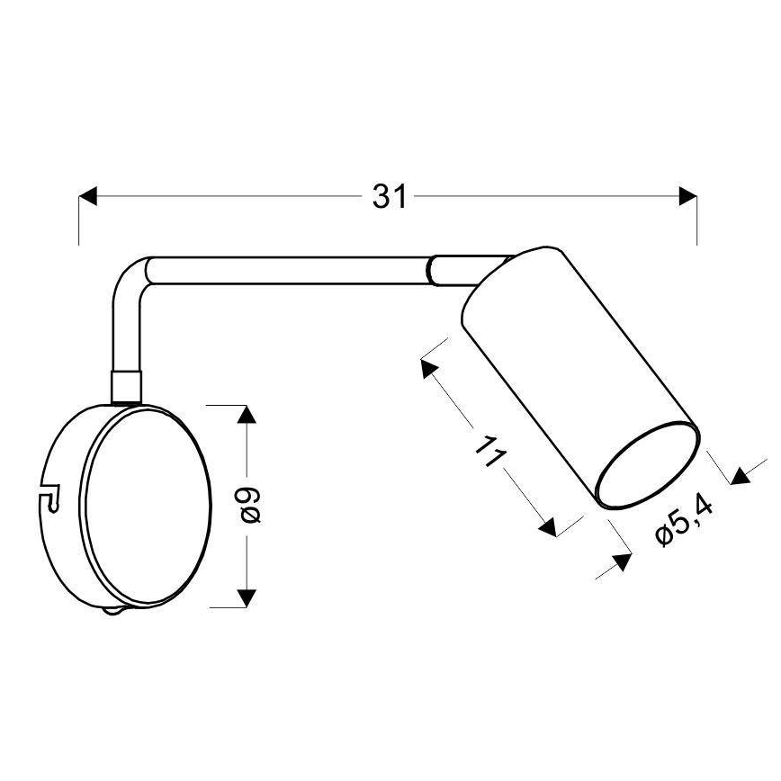 Lampe murale TINA 1xGU10/15W/230V blanche