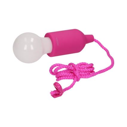 Lampe portable LED/1W/3xAAA rose