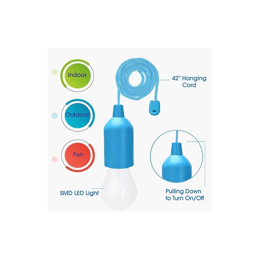 Lampe portable LED/1W/3xAAA vert