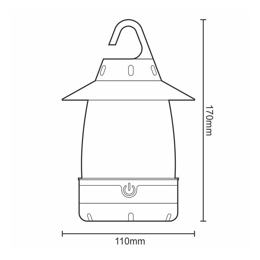 Lampe portable LED 3xLED/4xAA IPX4