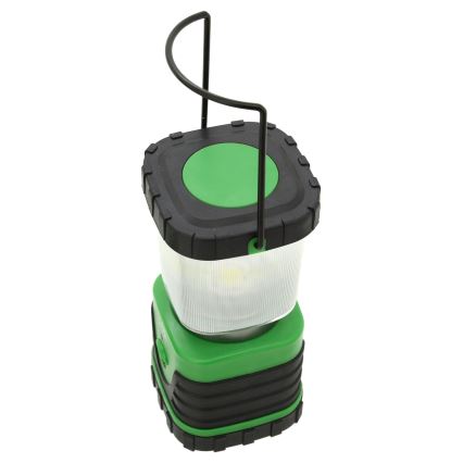 Lampe portable LED/3xLR20 IP44 noire/verte