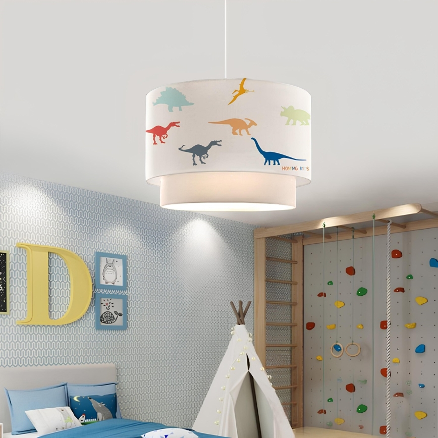 Lampe pour enfant CANDY 1xE27/40W/230V blanche/multicolore