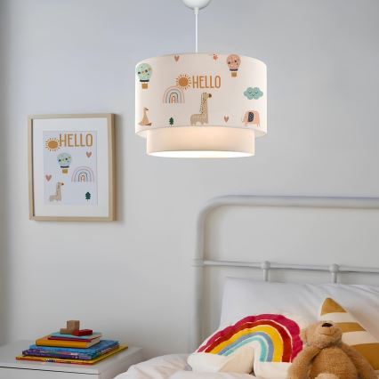 Lampe pour enfant CANDY 1xE27/40W/230V blanche/multicolore