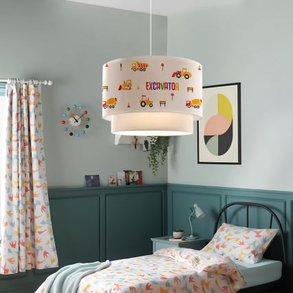 Lampe pour enfants CANDY 1xE27/40W/230V blanche/orange