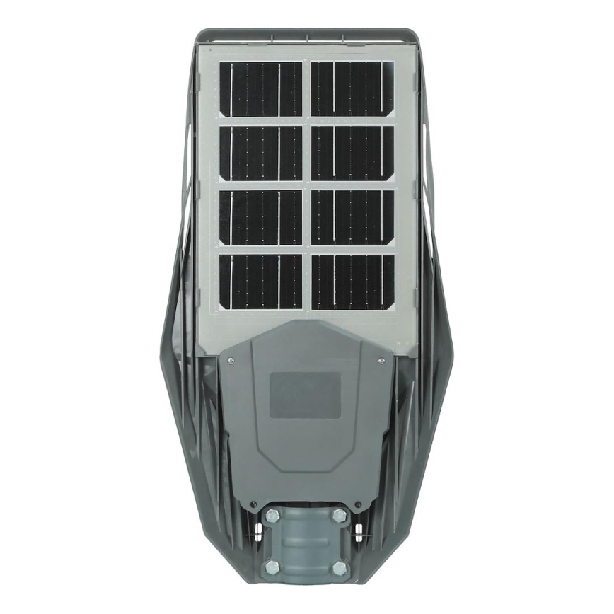 Lampe solaire à intensité variable avec détecteur de mouvement et de crépuscule KERS LED/300W/3,2V 6500K 8000 mAh IP65 gris + Télécommande