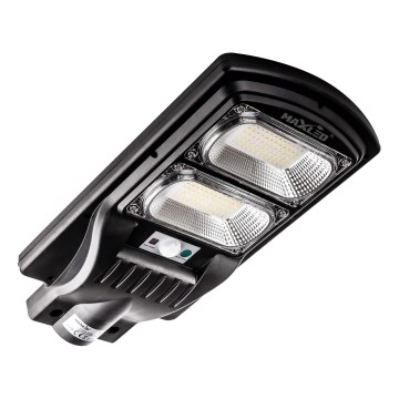 Lampe solaire à intensité variable avec détecteur LED/120W/6V 6500K IP65 noir + Télécommande