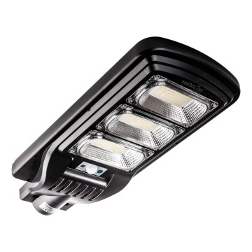 Lampe solaire à intensité variable avec détecteur LED/180W/6V 6500K IP65 noir + Télécommande