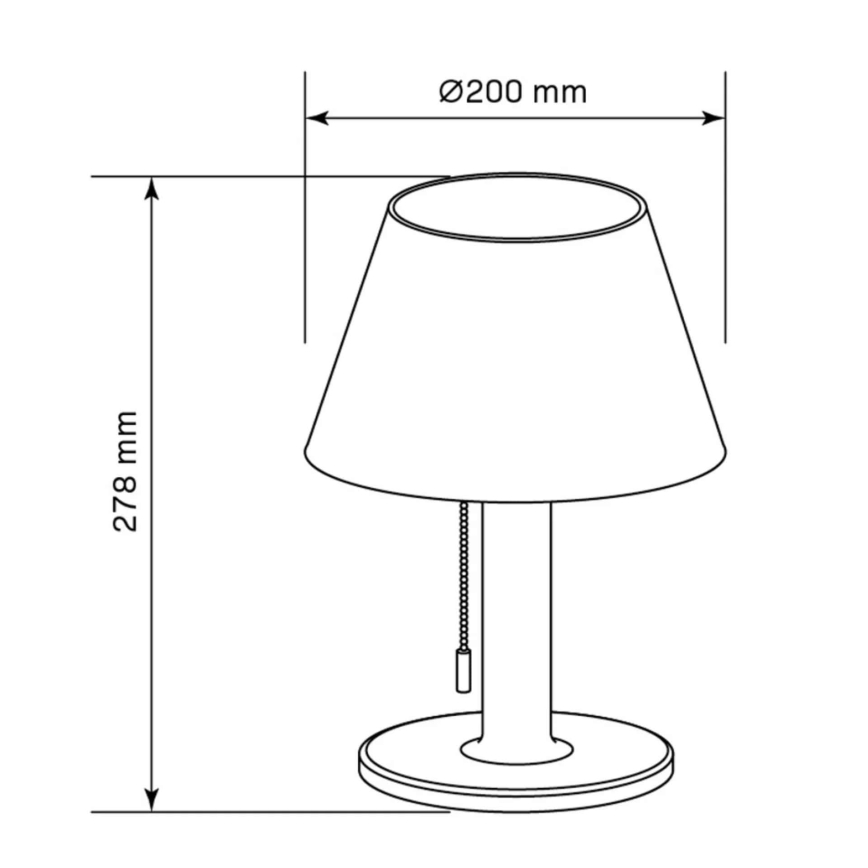 Lampe solaire à intensité variable VIOLA LED/3,7V 1200 mAh IP44