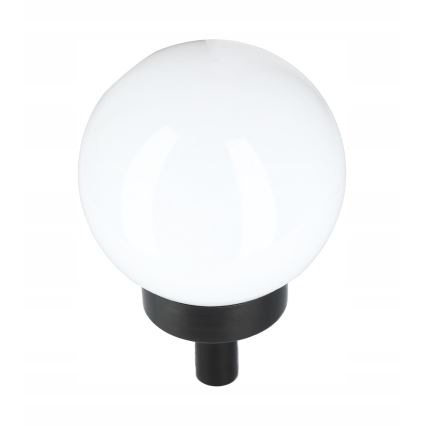 Lampe solaire à LED, 1,2 V, 6500 K, 200 mAh, Ø 10 cm, IP44, blanc/noir