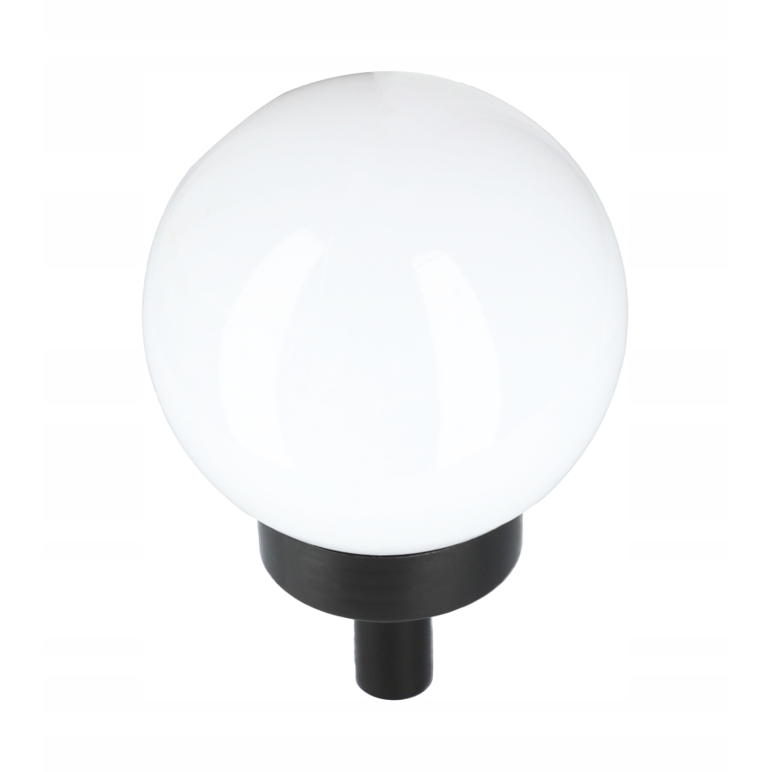 Lampe solaire à LED, 1,2 V, 6500 K, 200 mAh, Ø 10 cm, IP44, blanc/noir