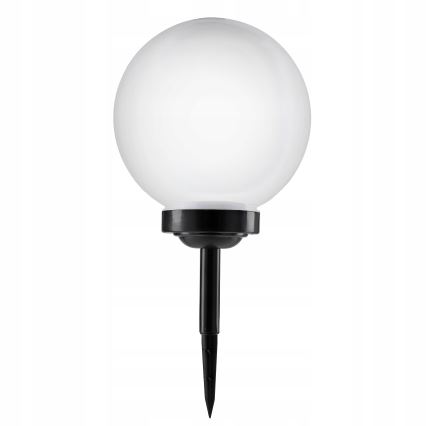 Lampe solaire à LED 1,2 V, 6500 K, 200 mAh, Ø 25 cm, IP44, blanc/noir