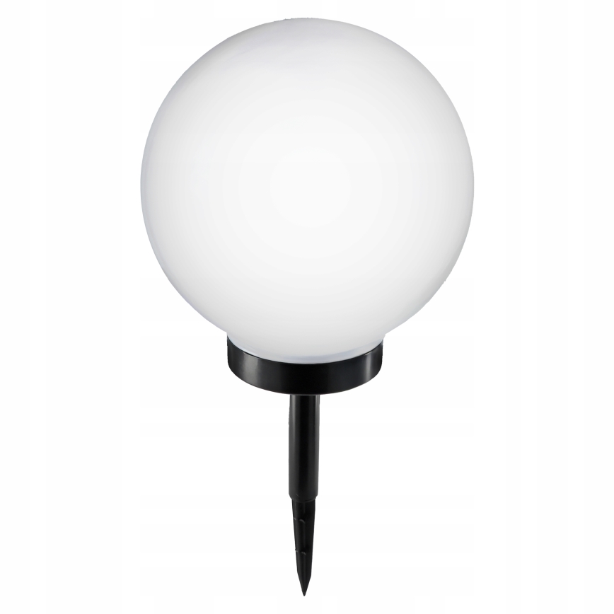 Lampe solaire à LED 1,2 V, 6500 K, 200 mAh, Ø 25 cm, IP44, blanc/noir