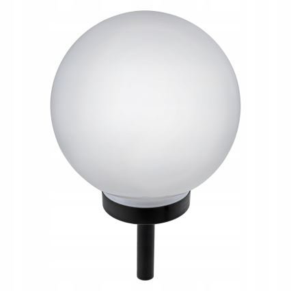 Lampe solaire à LED 1,2 V, 6500 K, 200 mAh, Ø 25 cm, IP44, blanc/noir