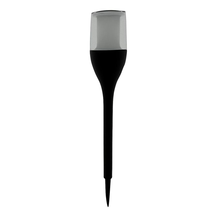 Lampe solaire à LED, batterie 1,2 V/800 mAh, IP44, noire