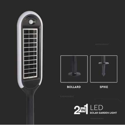 Lampe solaire avec un détecteur BOLLARD LED/5W/5,5V IP65 3000K