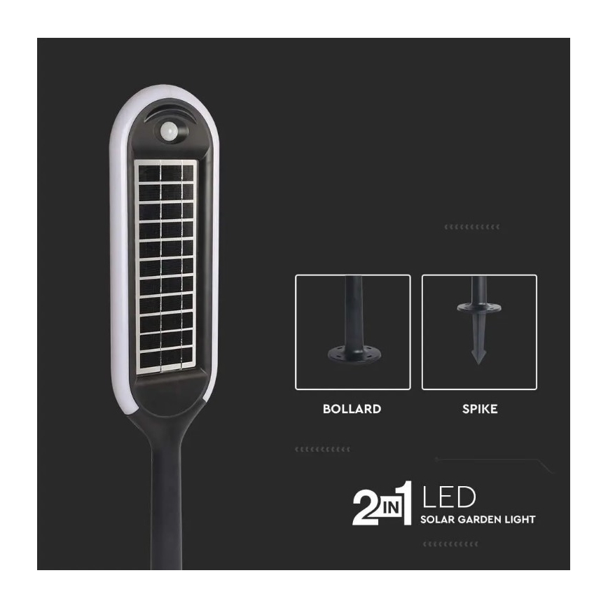 Lampe solaire avec un détecteur BOLLARD LED/5W/5,5V IP65 4000K