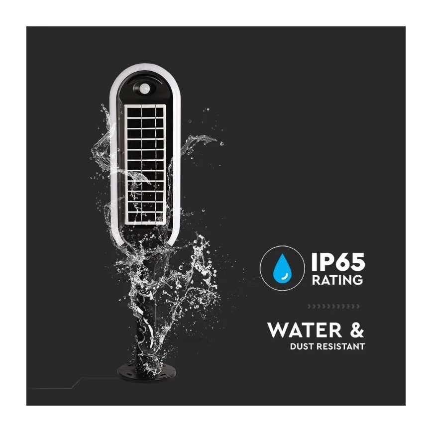 Lampe solaire avec un détecteur BOLLARD LED/5W/5,5V IP65 4000K