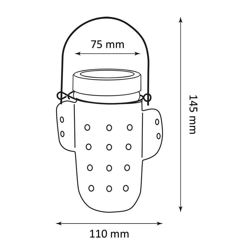 Lampe solaire CACTUS LED/1,2V IP44