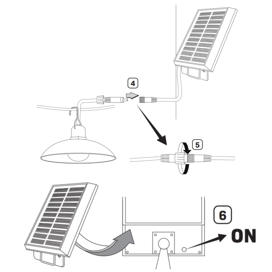 Lampe solaire CELINA LED/1,8W/3,7V 2400 mAh IP44 + Télécommande