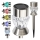 Lampe solaire CRYSTAL 2xLED-RGB/0,02W/1xAAA Chrome mat