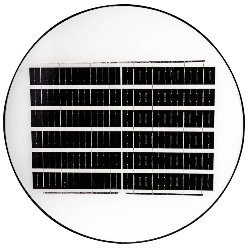 Lampe solaire de rue LED à intensité réglable avec capteur LED/15W/6V 11000 mAh 6500K IP65 noire + télécommande