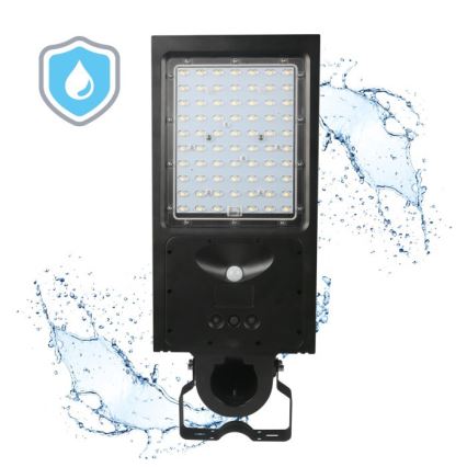 Lampe solaire de rue LED dimmable avec capteur STREET LED/30W/9,6V 3000/4000K 6000 mAh IP65 + télécommande