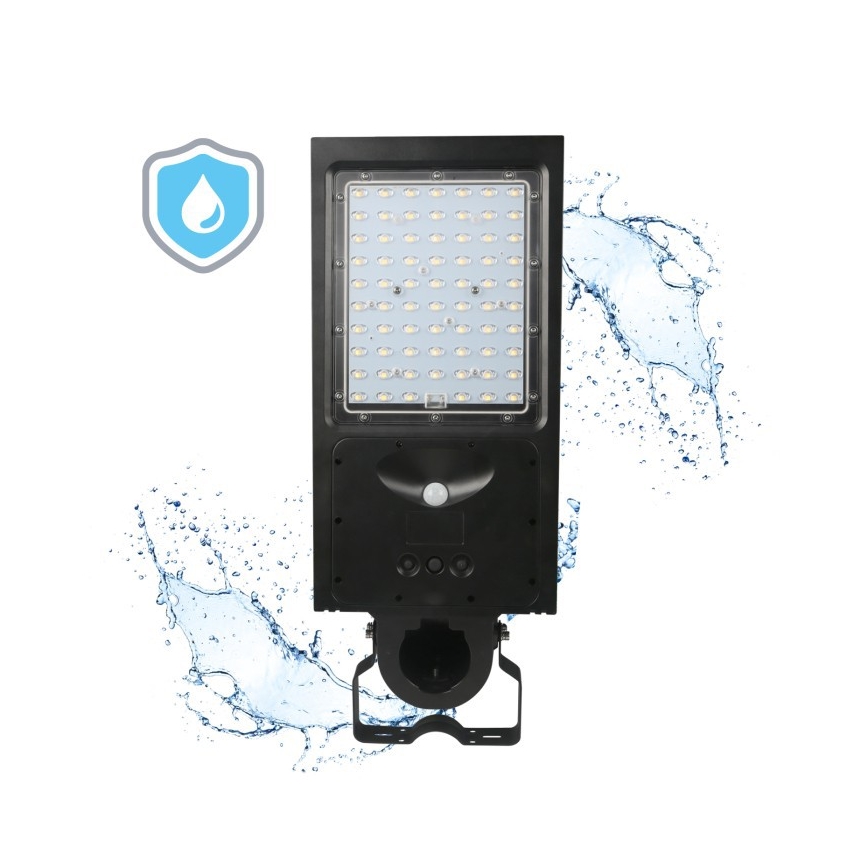 Lampe solaire de rue LED dimmable avec capteur STREET LED/30W/9,6V 3000/4000K 6000 mAh IP65 + télécommande