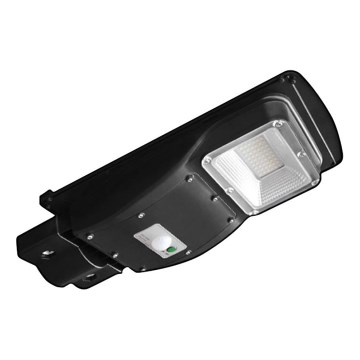 Lampe solaire de rue LED dimmable avec capteur de mouvement et crépuscule LED/6W/3,2V 6000K IP65 5000 mAh noire + télécommande