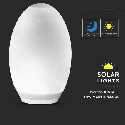Lampe solaire décorative LED RGB 0,2W/1xAA IP44 500 mAh
