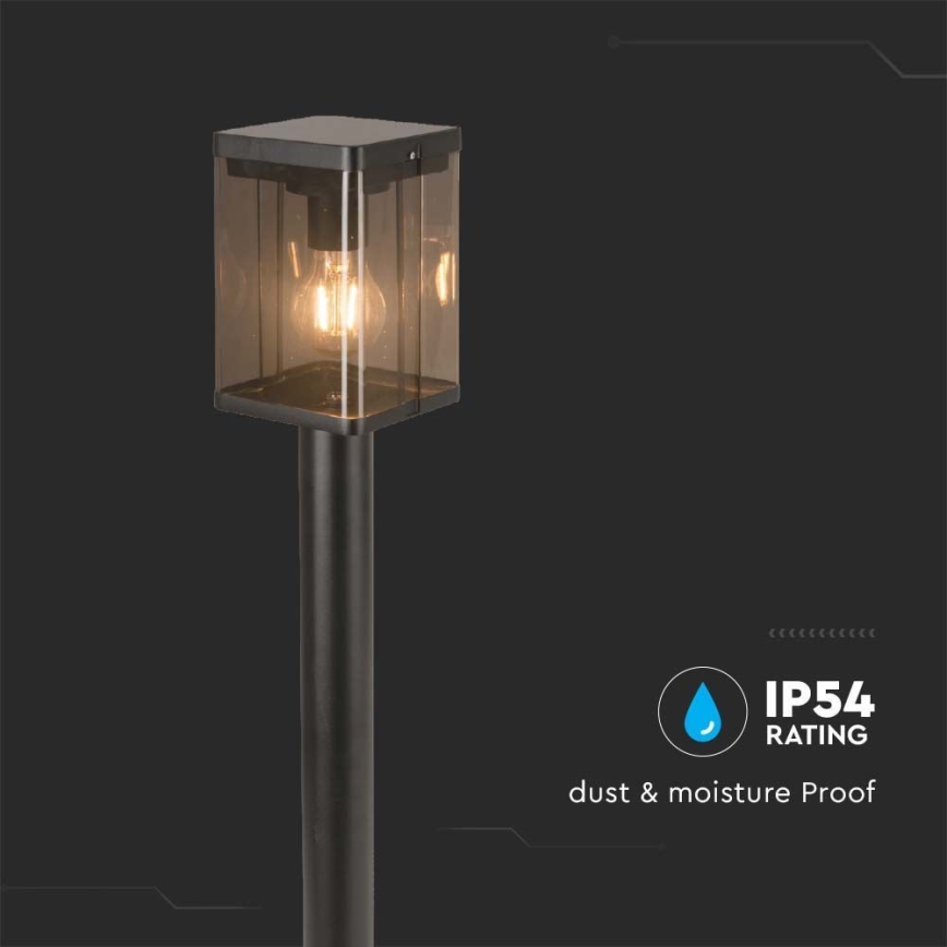 Lampe solaire extérieure avec détecteur LED/2,5W/3,7V 3000K IP54 noir