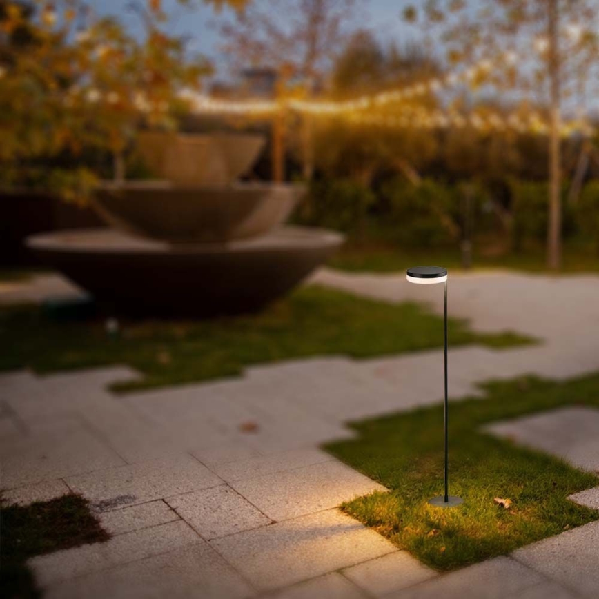 Lampe solaire extérieure LED/2W/3,7V 3000K IP54 noir