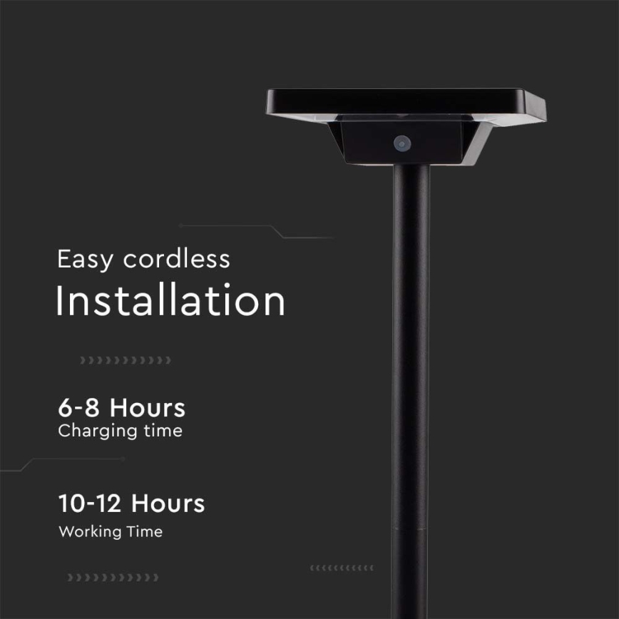 Lampe solaire extérieure 2en1 LED/2W/3,7V IP65 3000/4000/6500K