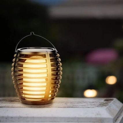 Lampe solaire FLAME 4en1 1xLED/0,45W/3,7V IP44 500 mAh
