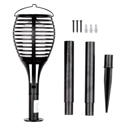 Lampe solaire FLAME 4en1 1xLED/0,45W/3,7V IP44 500 mAh